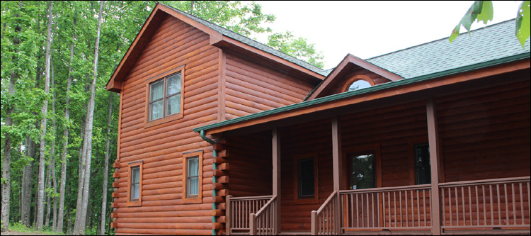 Log Home Staining in Baltic, Ohio