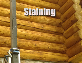  Holmes County, Ohio Log Home Staining